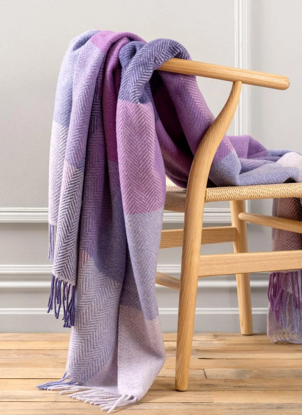 Soft-Touch Throw Blanket: Amethyst Crystals